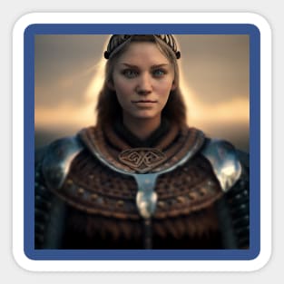 Viking Shield Maiden Sticker